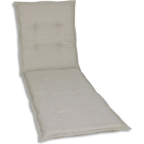 GO-DE Textil Tuinkussen (Stoelkussen voor een ligbed, Beige)