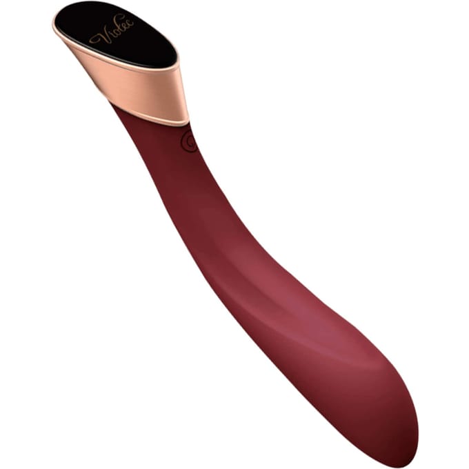 Viotec - Manto - G-Spot Vibrator - Goud en Wijnrood - Luxueuze Zachte Siliconen