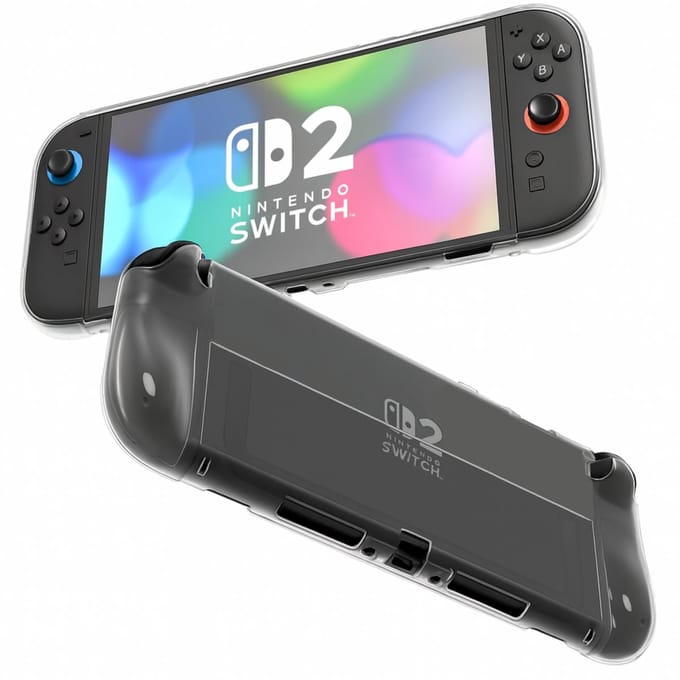 Hoesje voor Nintendo Switch 2 (2025) siliconen Transparant