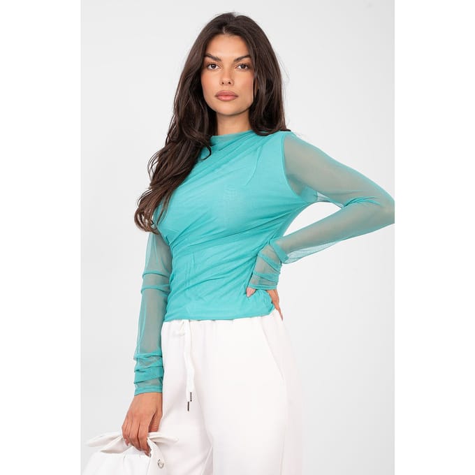 Elira Mesh Top - Blauw / One Size