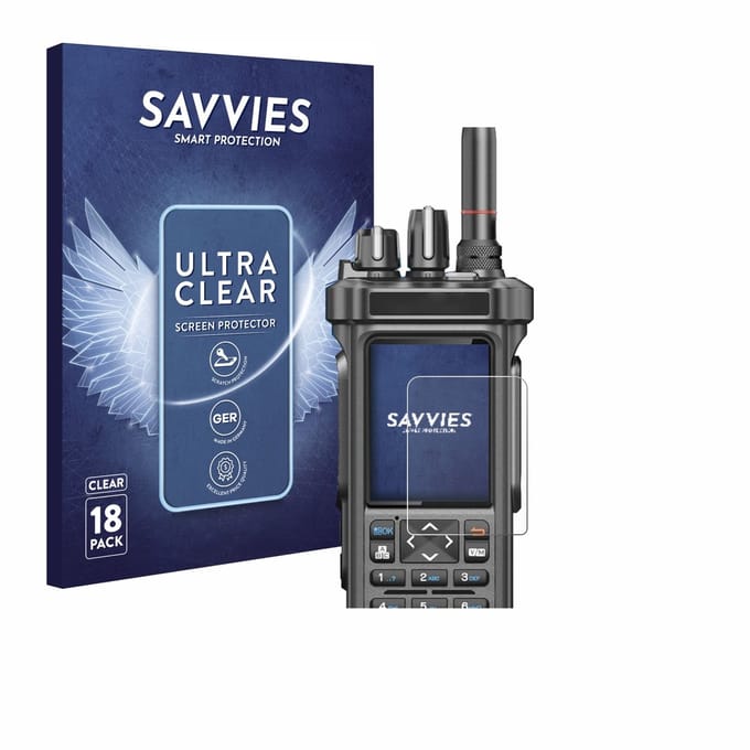 Savvies - Screenprotector voor Radtel RT-950 Pro - Folie Beschermfolie transparant 18 Stuks