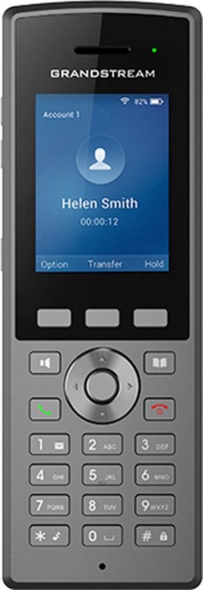 Grandstream Networks WP825 IP telefoon Antraciet 2 regels LCD Wifi