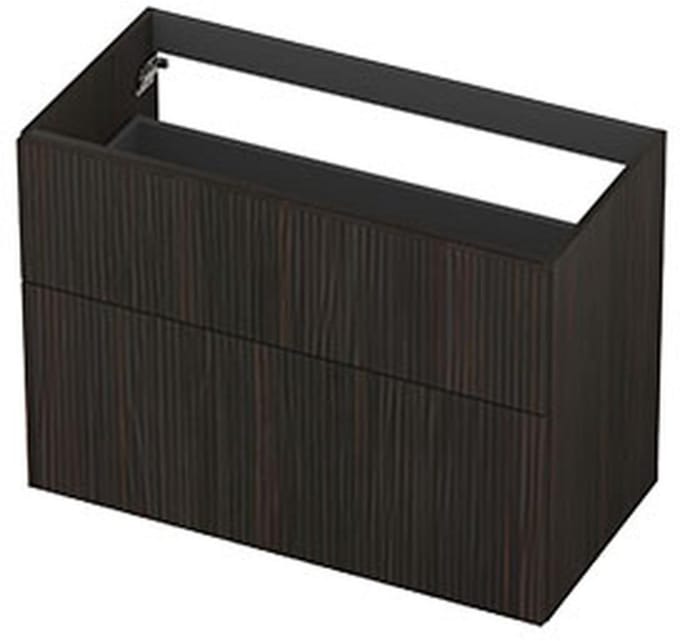 INK - Onderkast 2L A-sym Fin. Gefr. Tbv Greep - 900x450x650 Mm - Matt Intens Black
