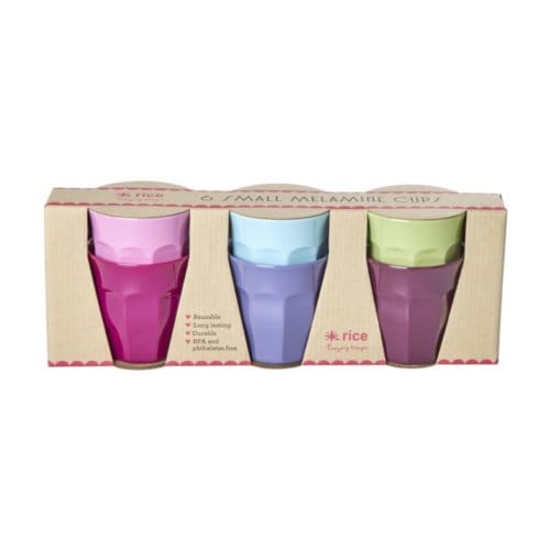Rice melamine beker small meerkleurig assorti