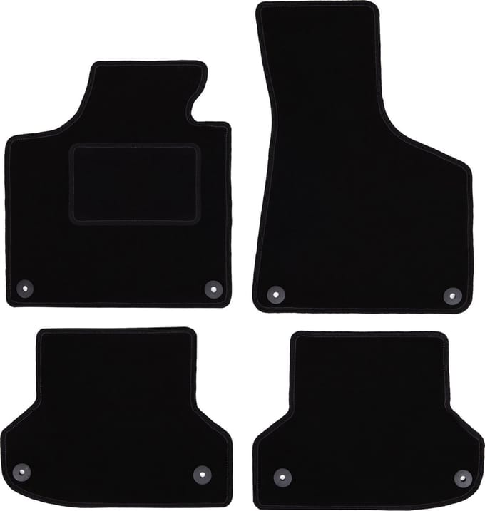 Zwarte veloursmatten voor: Audi A3 8P hatchback, sportback, cabrio (2003-2011)