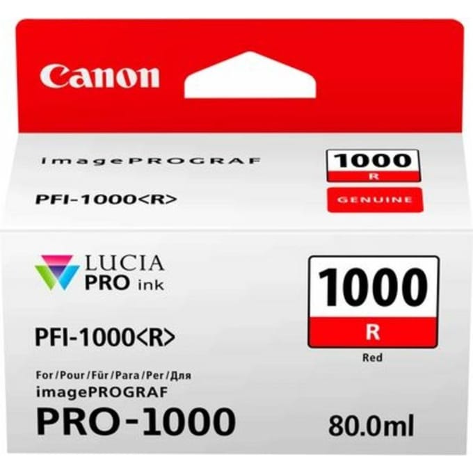Canon PFI-1000R inktcartridge rood (origineel)