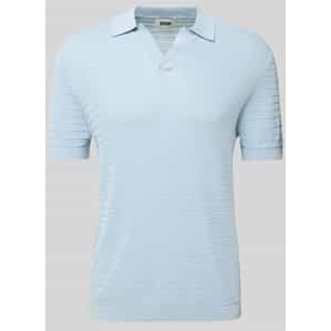 Regular fit poloshirt met V-hals, model 'BRAIAN'