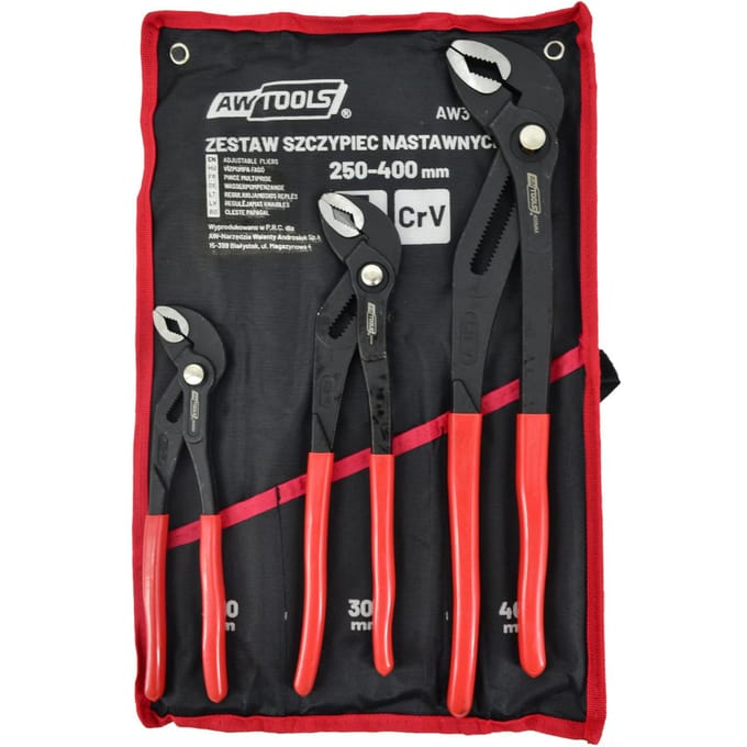 Awtools Serie - Verstelbare Tangenset - 3 Stuks - Snelle Aanpassing - Cr-V Staal