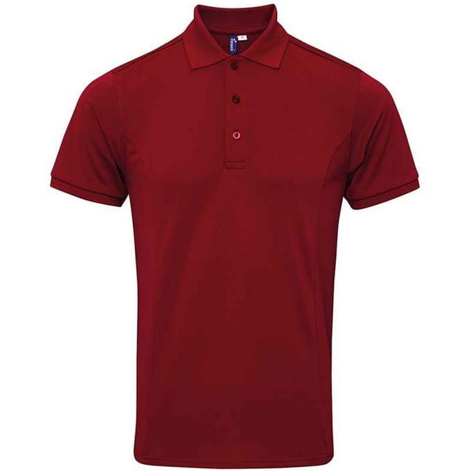 Premier Heren Coolchecker Plus Piqu Polo Shirt (Bourgondië)