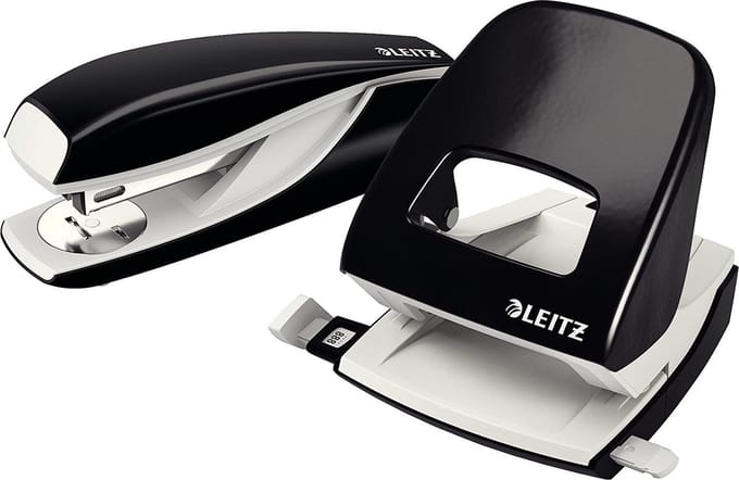 Leitz NeXXt Nietmachine en Perforator set - Zwart - tot min. 25 vellen