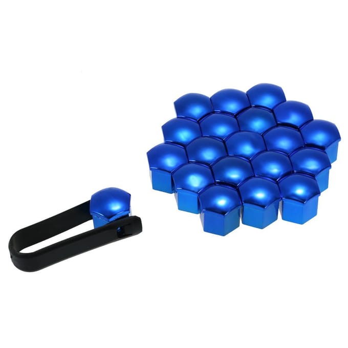 20 stuks Universele 17mm Wielmoerkappen Wielmoerkappen Schroefbeschermer BL