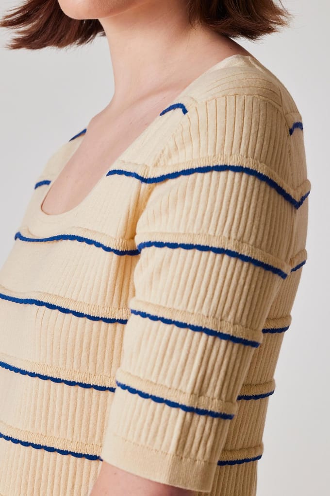 Paul Smith Knitted Ss Top Ivory Taglia: M | Maglioni a maglia Outlet | Donna | Bianco
