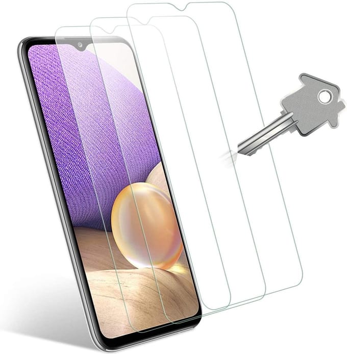 Screenprotector Glas - Tempered Glass Screen Protector Geschikt voor: Samsung Galaxy A32 5G - 3x