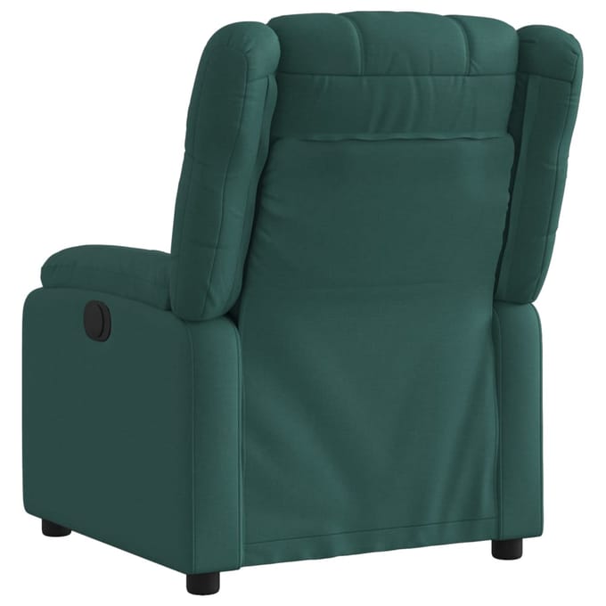 vidaXL - Relaxfauteuil - donkergroene - stof