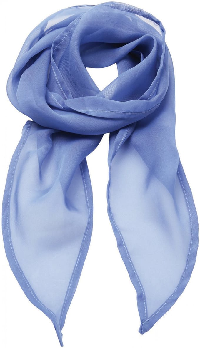 Premier Ladies Chiffon Scarf PR740 - Mid Blue - One size