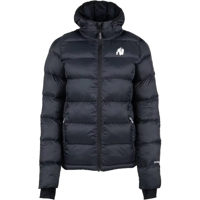 Gorilla Wear Rachel Puffer Jas - Zwart - XS