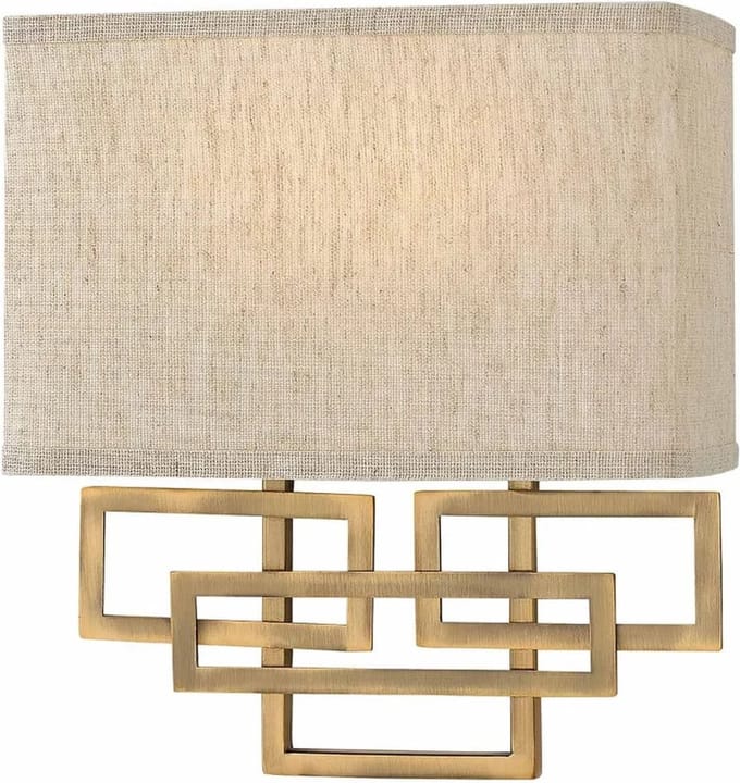 Hinkley LED Wandlamp Lanza | 2X E14 Max 40W | Brushed Bronze