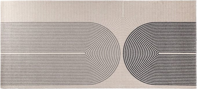 MD Entree - Design mat - Universal - Rainbow Beige - Vloerkleed - Antislip - Machine wasbaar - 67 x 150 cm