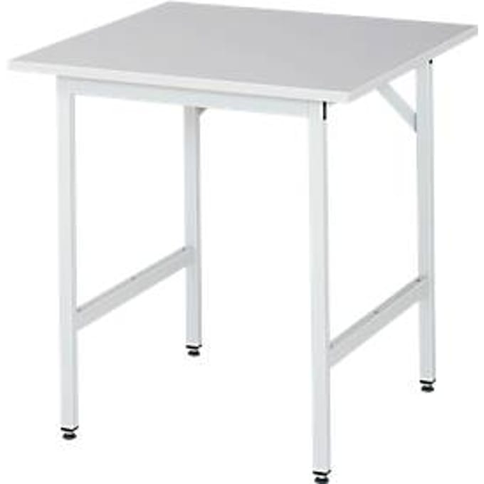RAU werktafel, melamine blad, 750 x 800 x 800-850 mm
