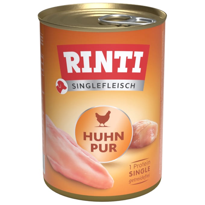 Rinti - Enkelvoudig vlees 12x400g - Puur kip
