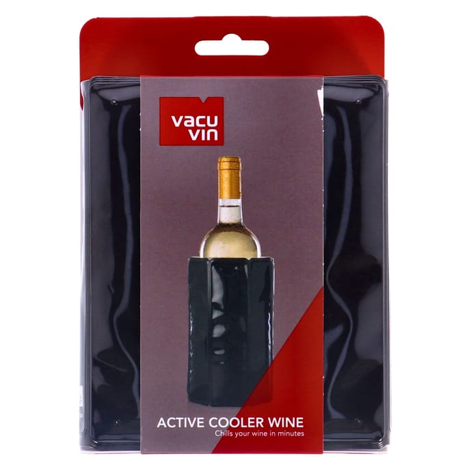 Vacu Vin Active Cooler Wine Sleeve | Wijnkoeler | Zwart