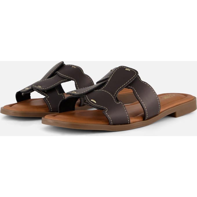 Cellini Slippers bruin Leer - Maat 37