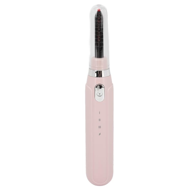 Verwarmde Wimperkruller Professioneel Intelligent 3 Temperatuurstanden Oplaadbare Elektrische Wimperkruller roze
