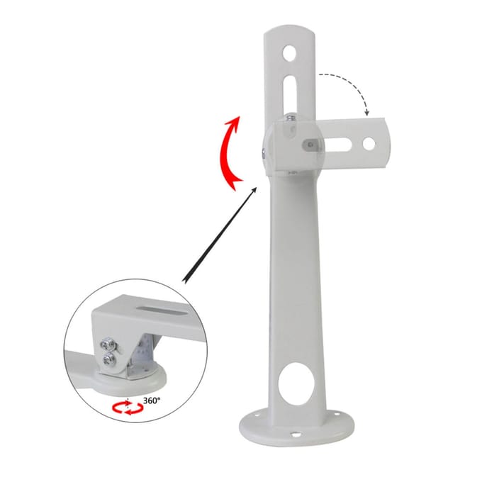 Projector Muurbeugel 360 Graden Draaibaar Aluminiumlegering Schokbestendig Mini Projector Hanger voor white
