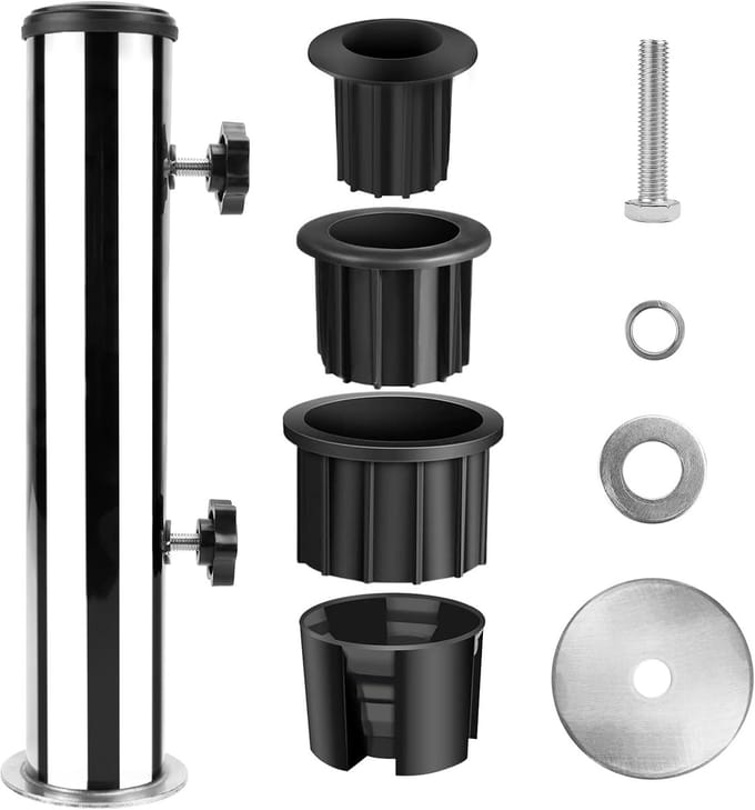 Parasolhouder - Parasolvoet Standbuis - Terras Stabiliteit - Verstelbare Buis - 32-48 mm