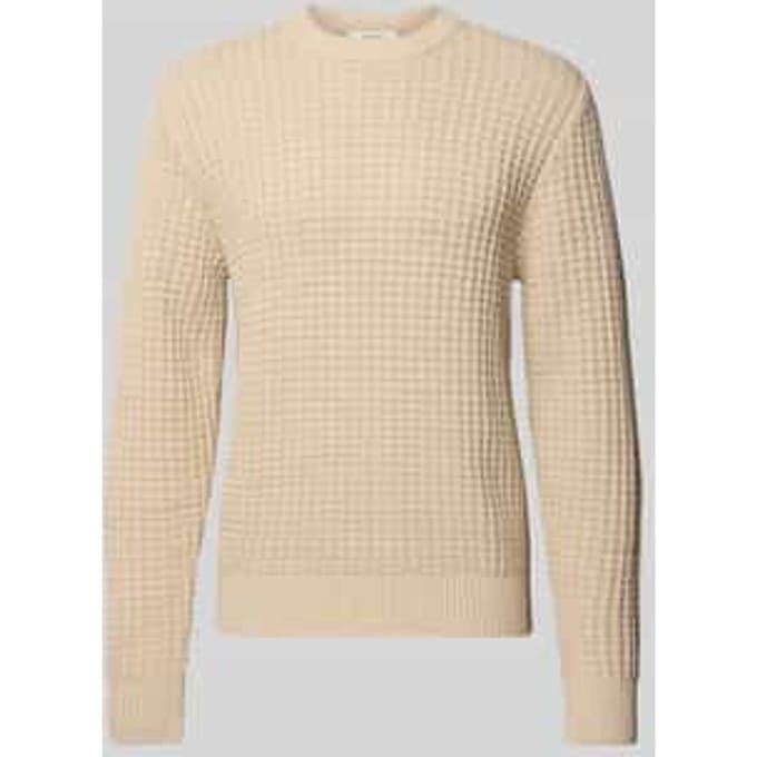 Regular fit gebreide pullover van puur biologisch katoen, model 'TOM'