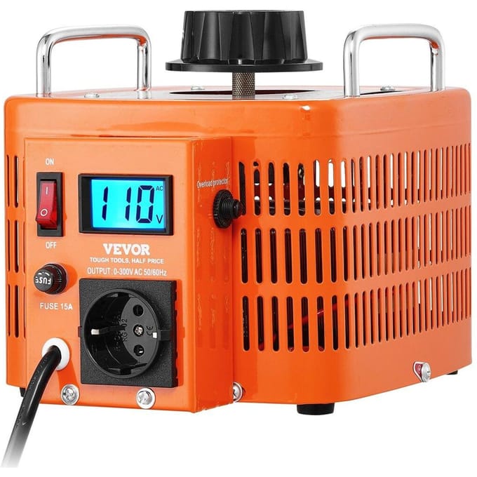 Transformateur à Tension Variable 3000VA 10A 0-300V Régulateur de Tension LCD CE