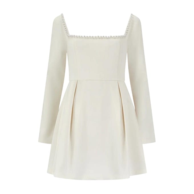 Odd Muse Dames/Dames Ultieme Parel Mini Jurk (Wit)
