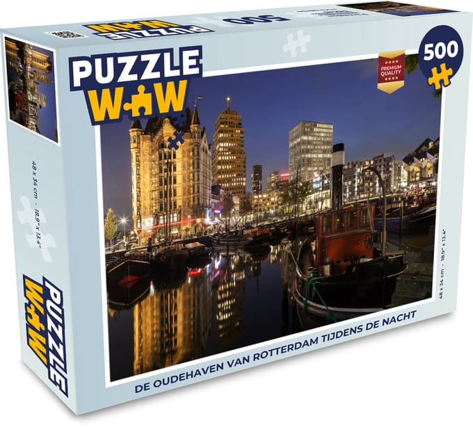 Puzzel Rotterdam - Haven - Licht - Legpuzzel - Puzzel 500 stukjes