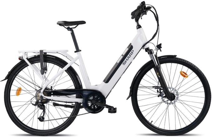 Sharp Urban elektrische stadsfiets 12.8Ah 28 inch wit