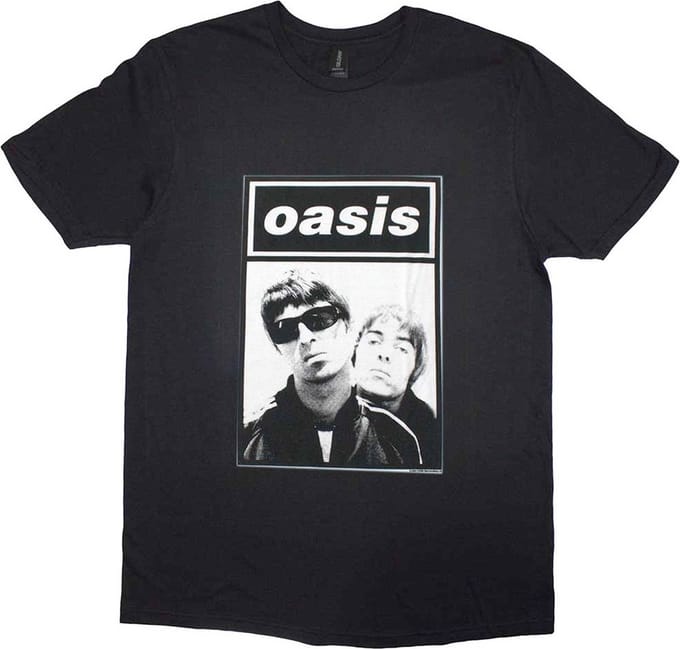 Oasis - Noel & Liam Boxed Photo Heren T-shirt - XL - Zwart