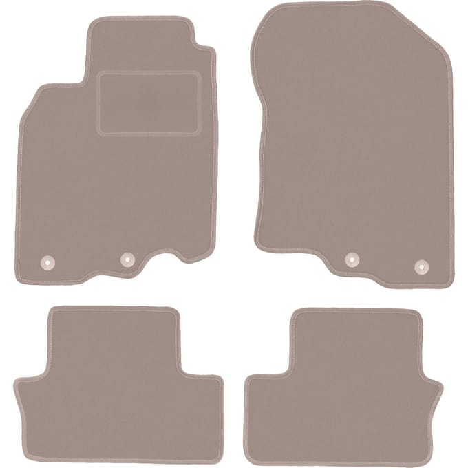 Beige veloursmatten voor: Honda Insight II hatchback (2009-2014)