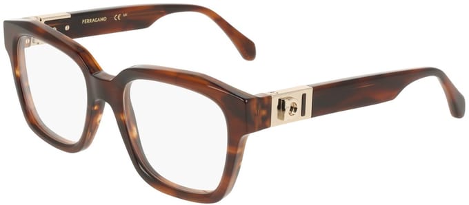 Ferragamo SF3040 Tortoise 52/19/140 WOMAN Brilmonturen