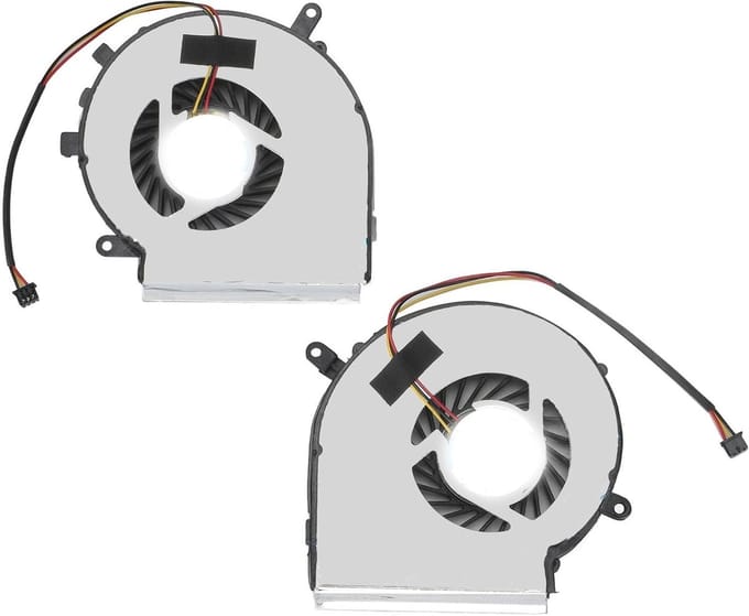 Krachtige CPU en GPU Koelventilator Set voor Gaming Laptops, 3-Pin 3-Draad, Verbeterde Koeling en Prestaties