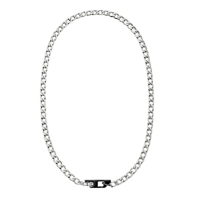 Diesel D LOGO Heren Collier - Tweekleurig
