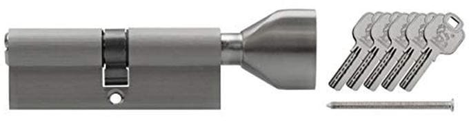 Knopcilinder 90 mm met 5 sleutels voor binnen- en buitendeuren