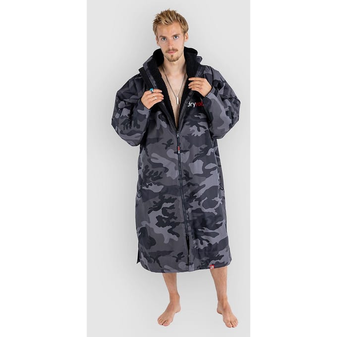 Dryrobe Advance Long Sleeve Surf Poncho zwart