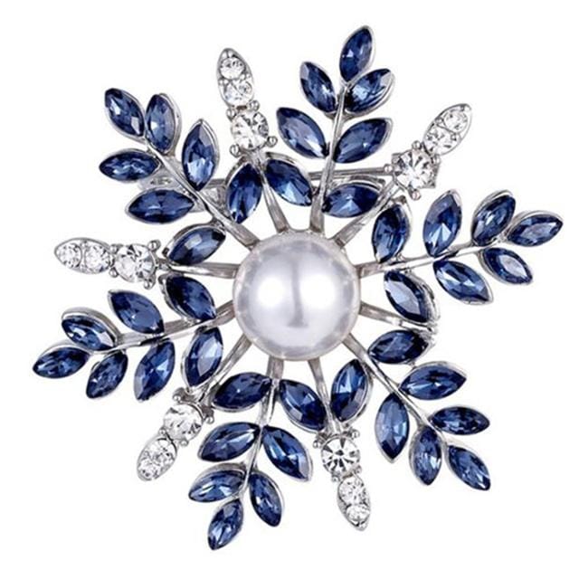 Eenvoudige Mode Sneeuwvlok Broche Kledingaccessoires Dames Speld Kledingaccessoires gray