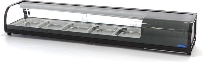 Sushi- en Tapasvitrine - 132 L - 5 x 1/2 GN - Tafelmodel