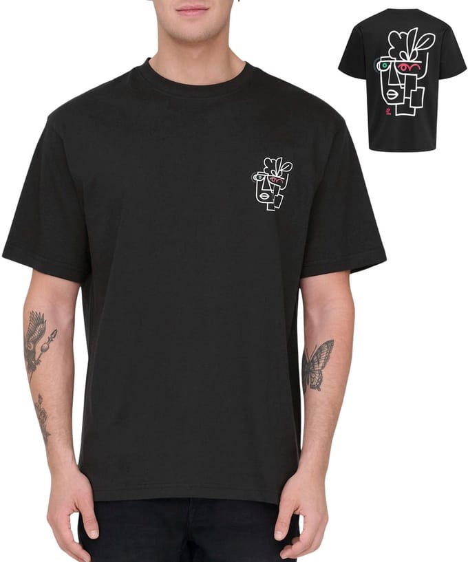 Only & Sons Fred Life Relaxed Print Shirt Heren - Maat XL