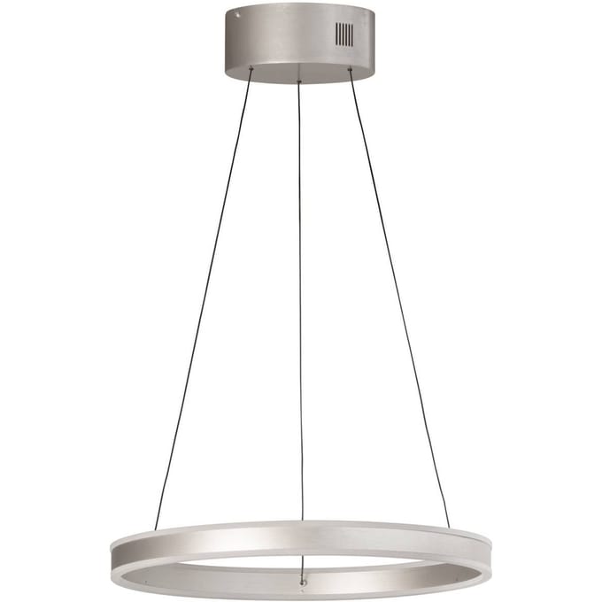 FISCHER & HONSEL LED hanglamp Silvio, Ø 50 cm, nikkel mat, metaal, CCT,