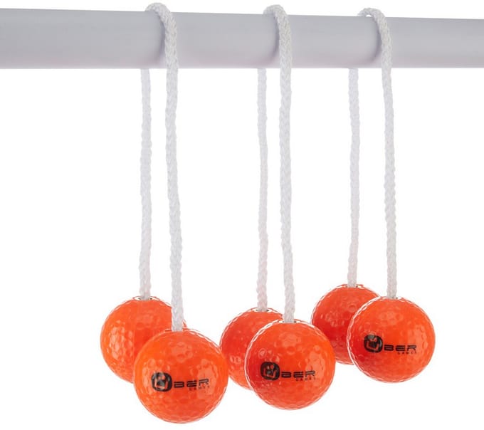 Laddergolf Bolas – Professioneel – 3x2 Echte Golfballen - Officiële Lengte - Oranje