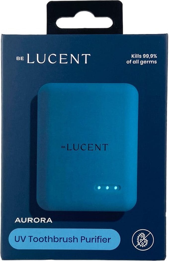 Be Lucent Aurora Steel Blue tandenborstel reiniger