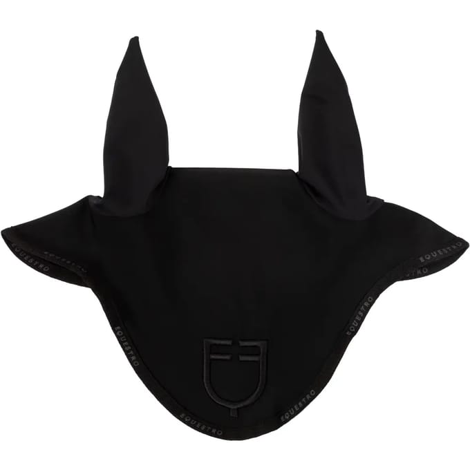 Korte muts van technische stof met logo Equestro