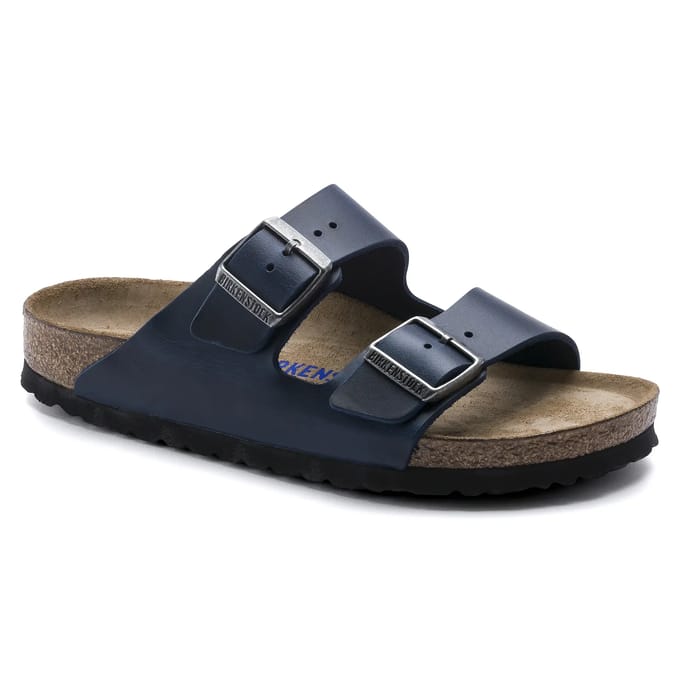 Birkenstock Slippers - Maat 38 - Unisex - donkerblauw
