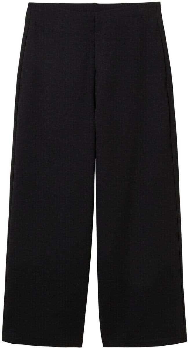 Tom Tailor Denim - Culotte met hoge taille - Maat XL - deep black